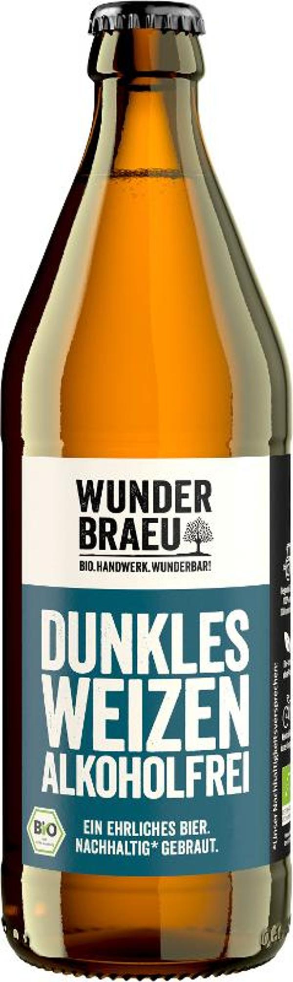 Produktfoto zu Wunderbräu Dunkles Weizen alkoholfrei 0,5L