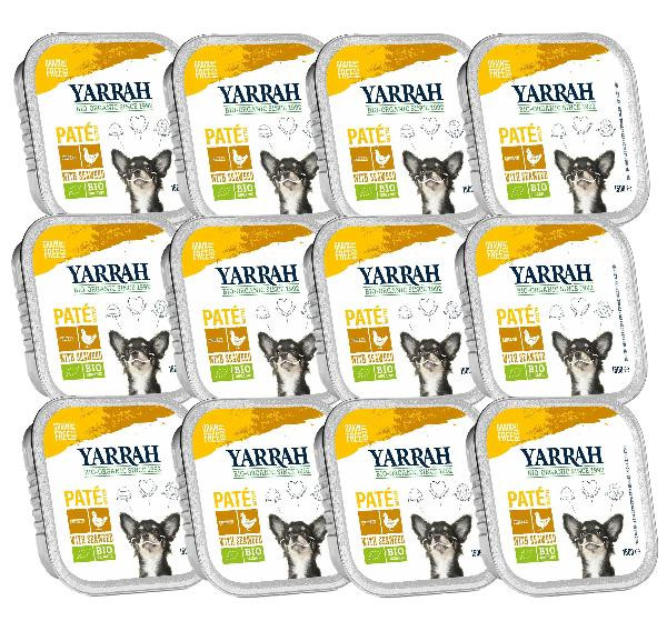 Produktfoto zu Yarrah Hund Paté Huhn mit Seetang 12x150g