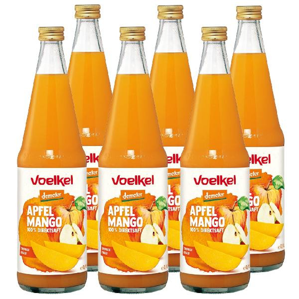 Produktfoto zu Kiste Voelkel Apfel-Mango-Saft 6x0,7L