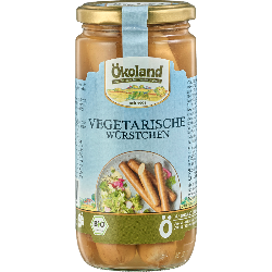 Produktfoto zu Ökoland Vegetarische Würstchen im Glas 200g