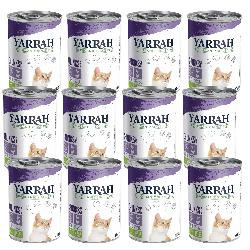 Produktfoto zu Yarrah Katzen Chunks Huhn und Truthahn 12x405g