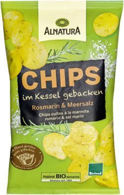 Produktfoto zu Alnatura Chips im Kessel gebacken Rosmarin 125g