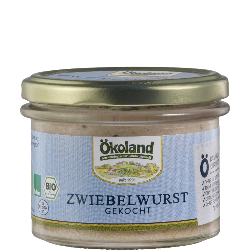 Produktfoto zu Ökoland Zwiebelwurst Schwein 160g