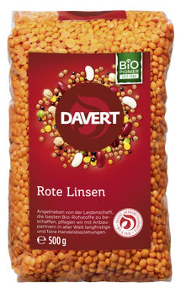 Produktfoto zu Davert Linsen rot 500g