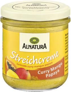 Produktfoto zu Alnatura Streichcreme Curry Mango Papaya 180g