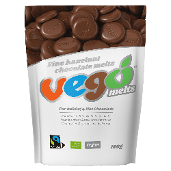 Produktfoto zu vego Fine Hazelnut Chocolate Melts 180g