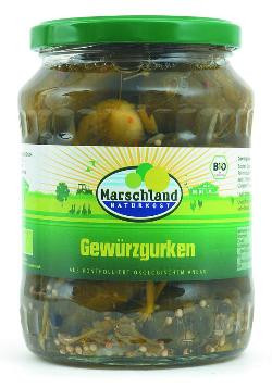 Produktfoto zu Marschland Gewürzgurken 670ml