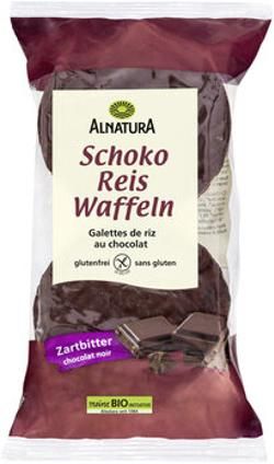 Produktfoto zu Alnatura Schoko Reiswaffeln Zartbitter 100g