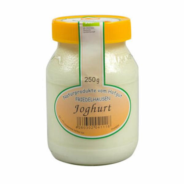 Produktfoto zu Friedelhausen Joghurt Natur 3,7% 250g