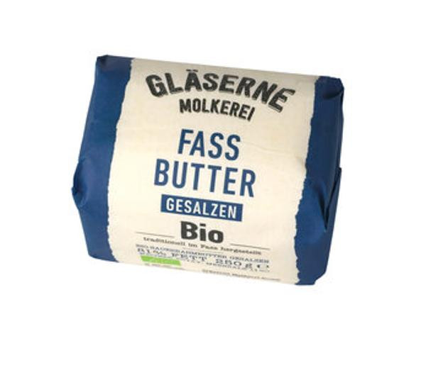 Produktfoto zu Gläserne Molkerei Fassbutter Sauerrahm gesalzen 250 g