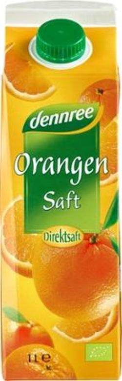 Produktfoto zu dennree Orangensaft Direktsaft 1L