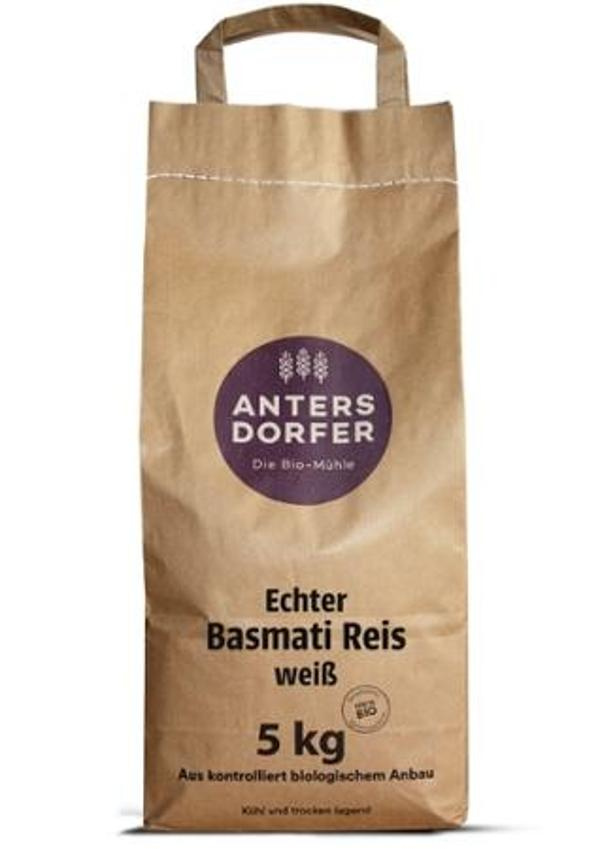 Produktfoto zu Antersdorfer Mühle Echter Basmati Reis weiß 5kg