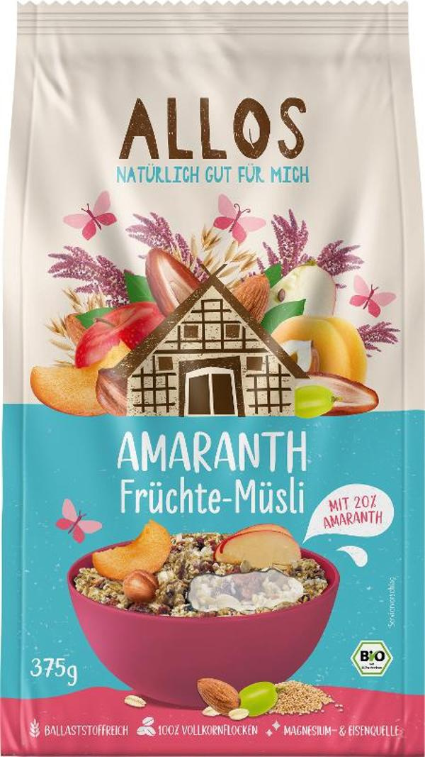 Produktfoto zu Allos Amaranth Früchte Müsli 375g