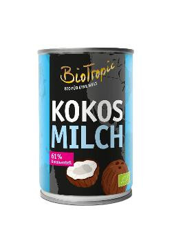 Produktfoto zu Bio Tropic Kokosmilch 400ml