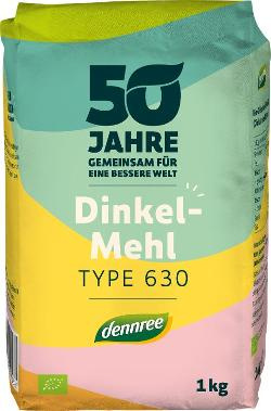 Produktfoto zu dennree Dinkelmehl Type 630 1kg