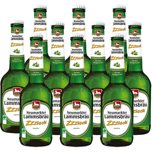 Produktfoto zu Kiste Lammsbräu Zisch Edelpils 10x0,33L