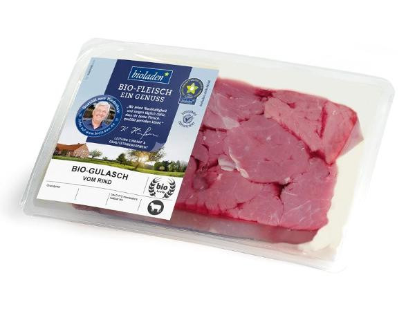 Produktfoto zu Bioladen* Gulasch vom Rind ca. 400g