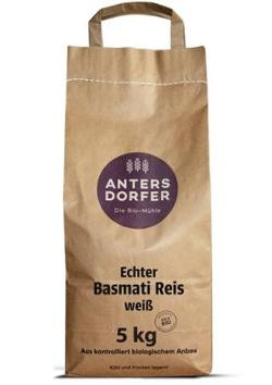 Produktfoto zu Antersdorfer Mühle Echter Basmati Reis weiß 5kg