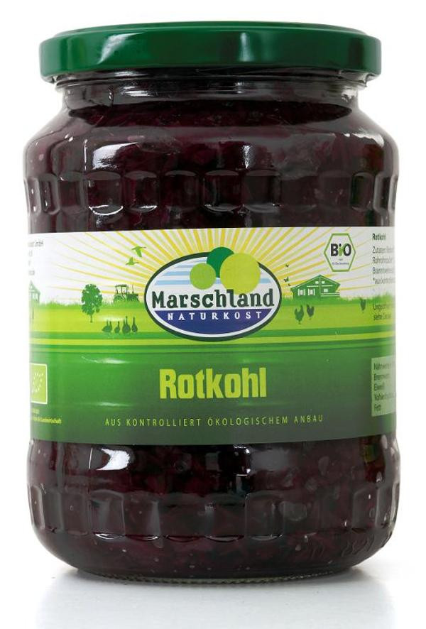 Produktfoto zu Marschland Rotkohl im Glas 680g