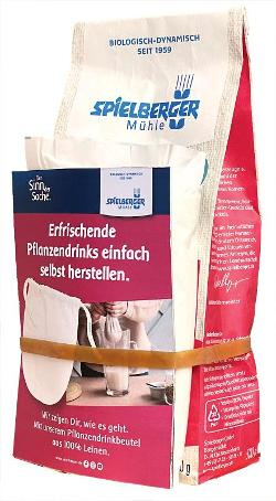 Produktfoto zu Spielberger Haferflocken Großblatt + Pflanzendrinkbeutel +  Rezeptkarte