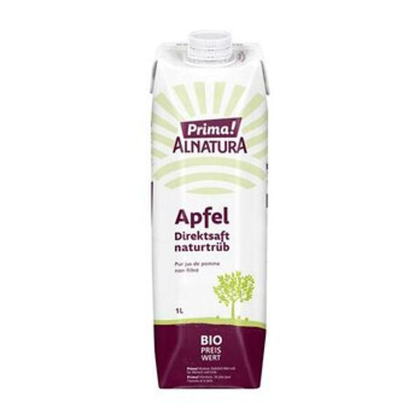 Produktfoto zu Prima! Alnatura Apfelsaft naturtrüb 1L