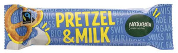 Produktfoto zu Naturata Pretzel Milk Schokoriegel 33g