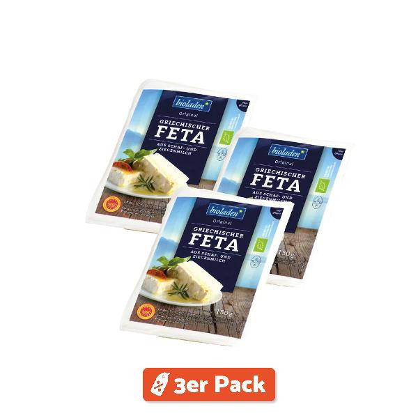 Produktfoto zu 3er Pack Bioladen* griechischer Feta g.U.