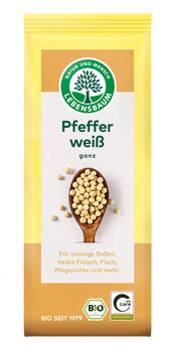 Produktfoto zu Lebensbaum Pfeffer weiß ganz 50g