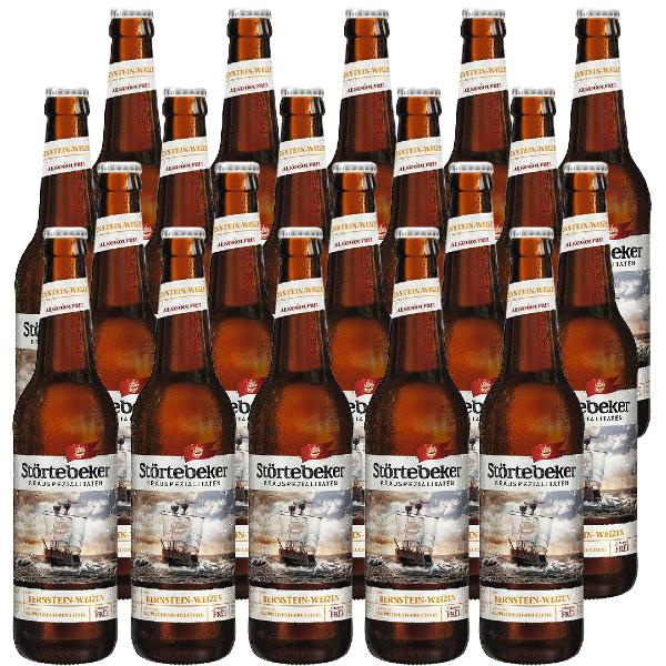 Produktfoto zu Kiste Bernstein Weizen alkoholfrei 20x0,5L