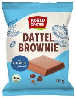 Produktfoto zu Rosengarten Vollmilch Dattel Brownie 40g