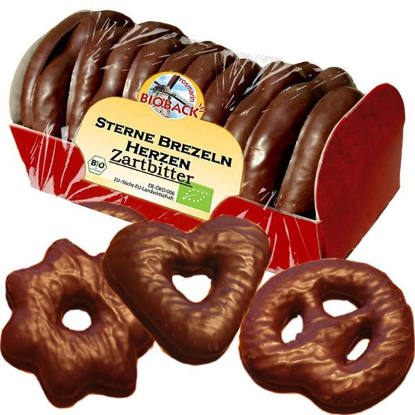 Produktfoto zu Bioback Lebkuchen Mix Zartbitter Stern 175g