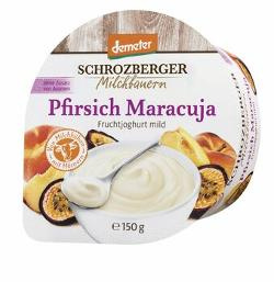 Produktfoto zu Schrozberger Joghurt Pfirsich-Maracuja 3,5% 150g