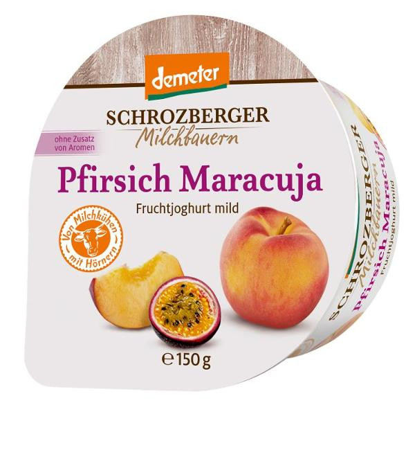 Produktfoto zu Schrozberger Joghurt Pfirsich-Maracuja 3,5% 150g