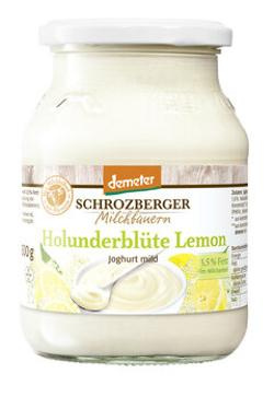 Produktfoto zu Schrozberger Joghurt Holunderblüte-Lemon 3,7% 500g