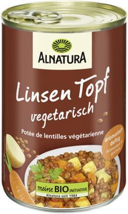 Produktfoto zu Alnatura Linseneintopf 400g