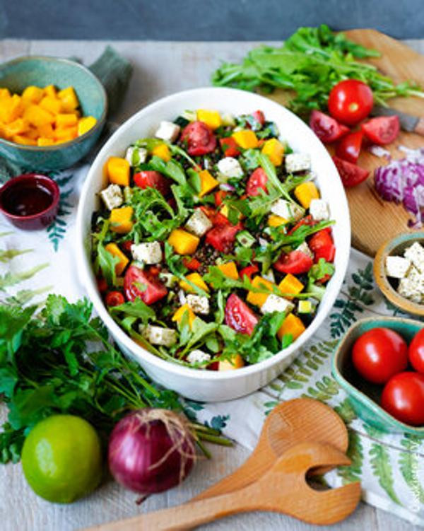 Produktfoto zu Sommerlicher Linsensalat