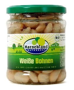 Produktfoto zu Marschland Weiße Bohnen 340ml