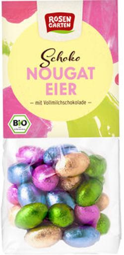 Produktfoto zu Rosengarten Schoko Nougat Eier 100g