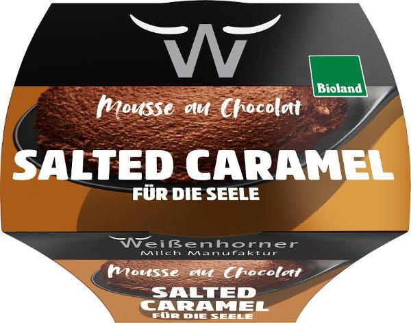 Produktfoto zu Weißenhorner Mousse au Chocolat Salted Caramel  80g