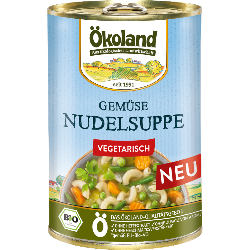 Produktfoto zu Ökoland Gemüse-Nudelsuppe 400g