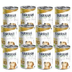 Produktfoto zu Yarrah Hund Paté Huhn mit Spirulina 12x400g