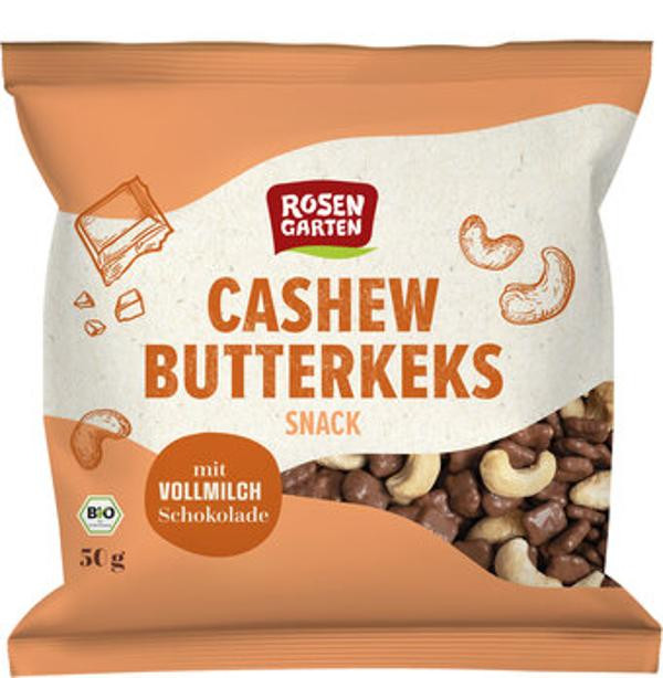 Produktfoto zu Rosengarten Cashew Butterkeks Snack 50g