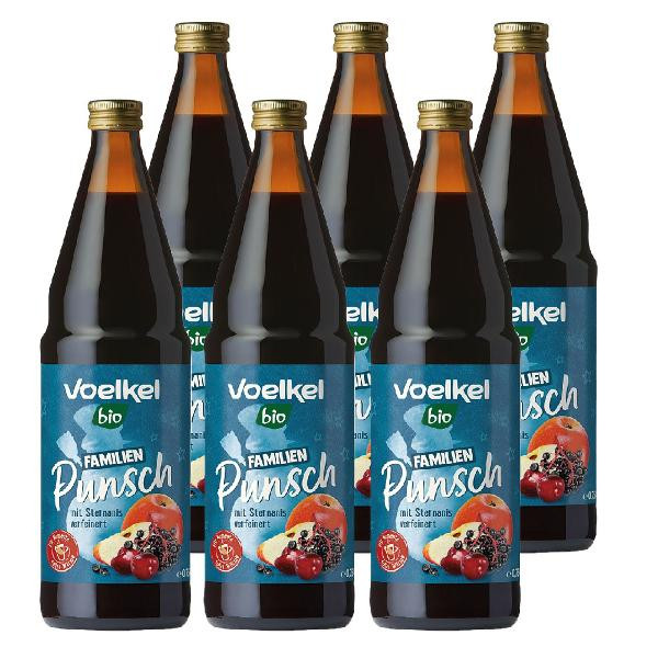 Produktfoto zu Kiste Voelkel Familien Punsch 6x0,75L