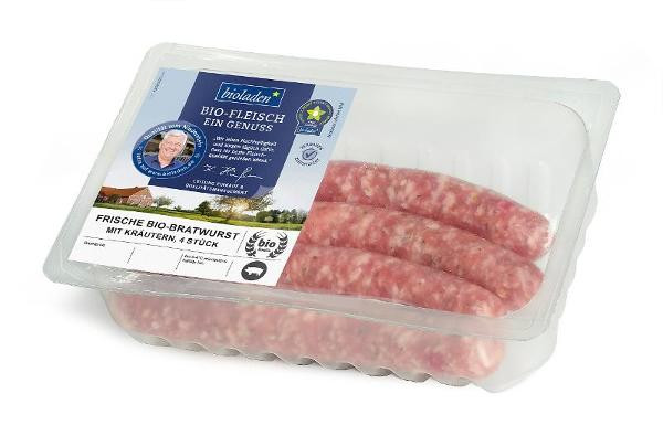 Produktfoto zu Bioladen* Frische Bratwurst mit Kräutern 4Stück ca. 300g