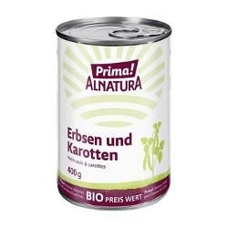 Produktfoto zu Prima! Alnatura Erbsen und Karotten 400g