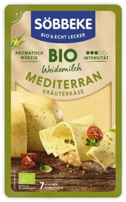 Produktfoto zu Söbbeke Mediterran Kräuterkäse Scheiben 125g