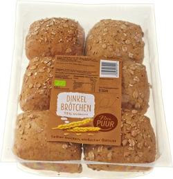 Produktfoto zu Nur Puur Dinkel Brötchen 73% Vollkorn 6 Stück