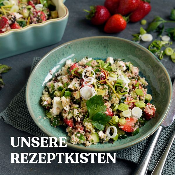 Bowl mit Obst- und Gemüse Gericht