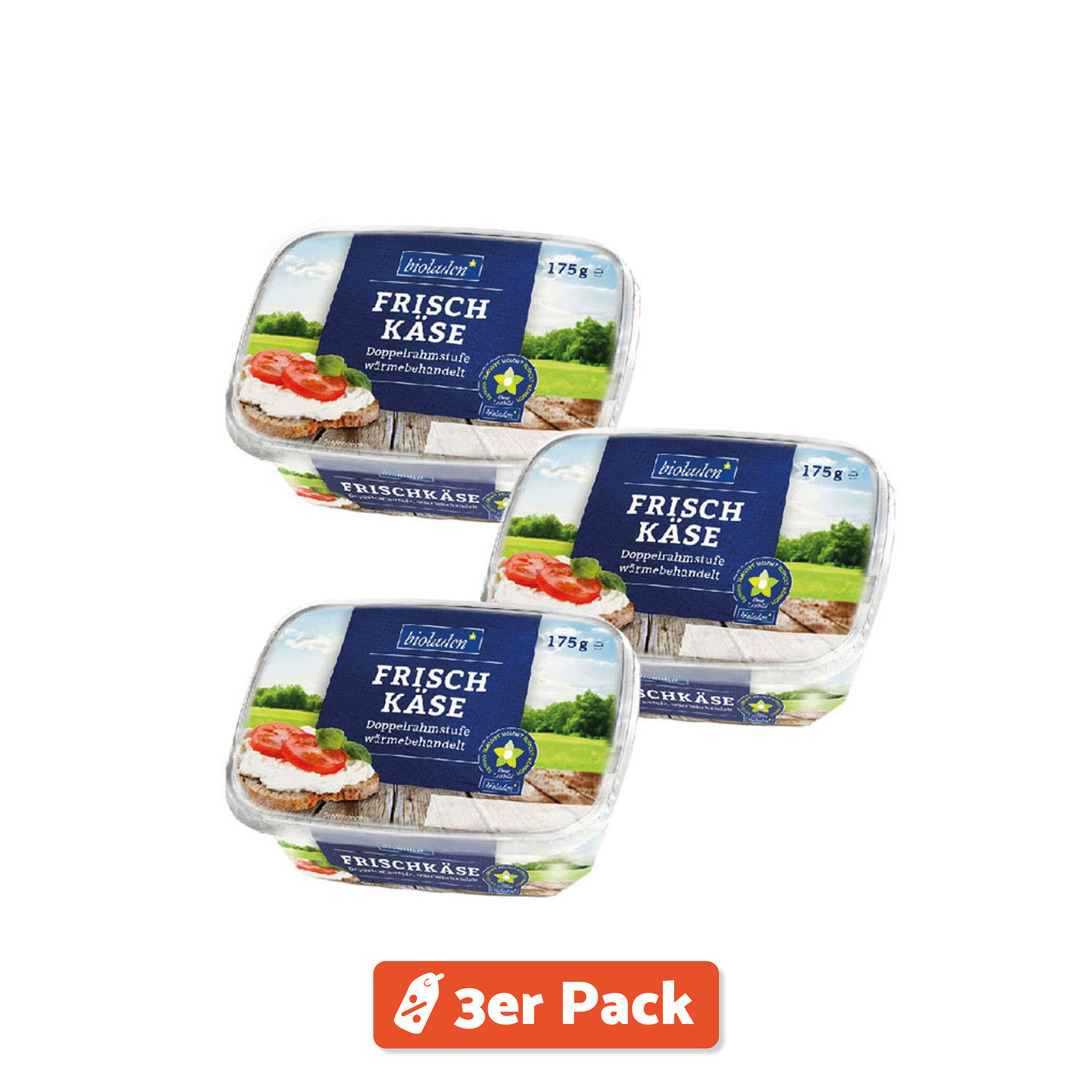 3er Pack Bioladen* Frischkäse Natur 175g