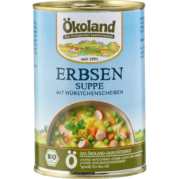 Produktfoto zu Ökoland Erbsentopf 400g